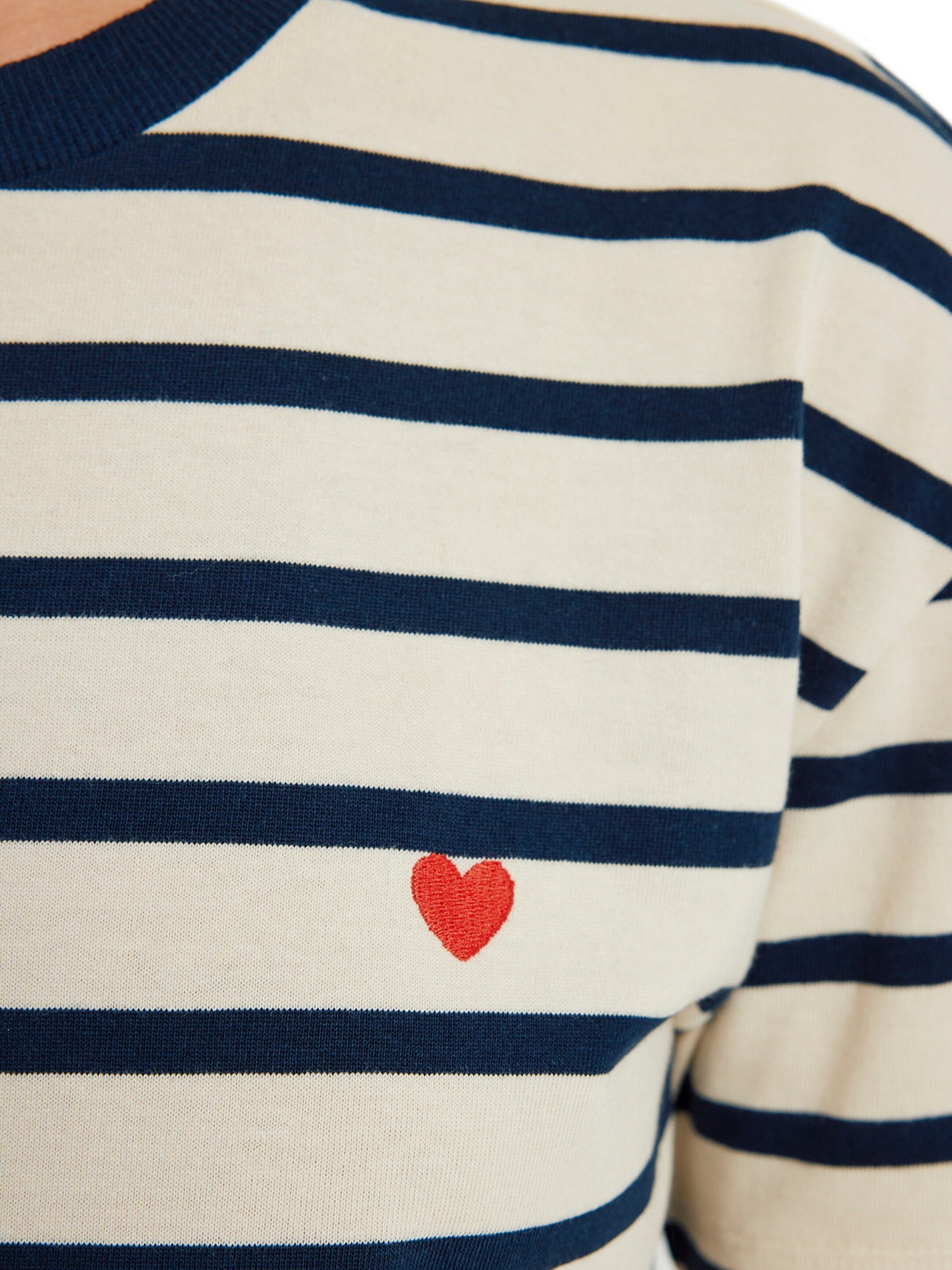 Vertbaudet Bio-Kollektion: Ringelshirt für die Schwangerschaft marine gestreift