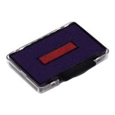 Trodat - 3 Encriers bicolores 6/53/2 recharges pour tampon 5440 - bleu/rouge