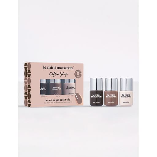 Le Mini Macaron Les Minis Gel Polish Trio Set, Coffee Shop