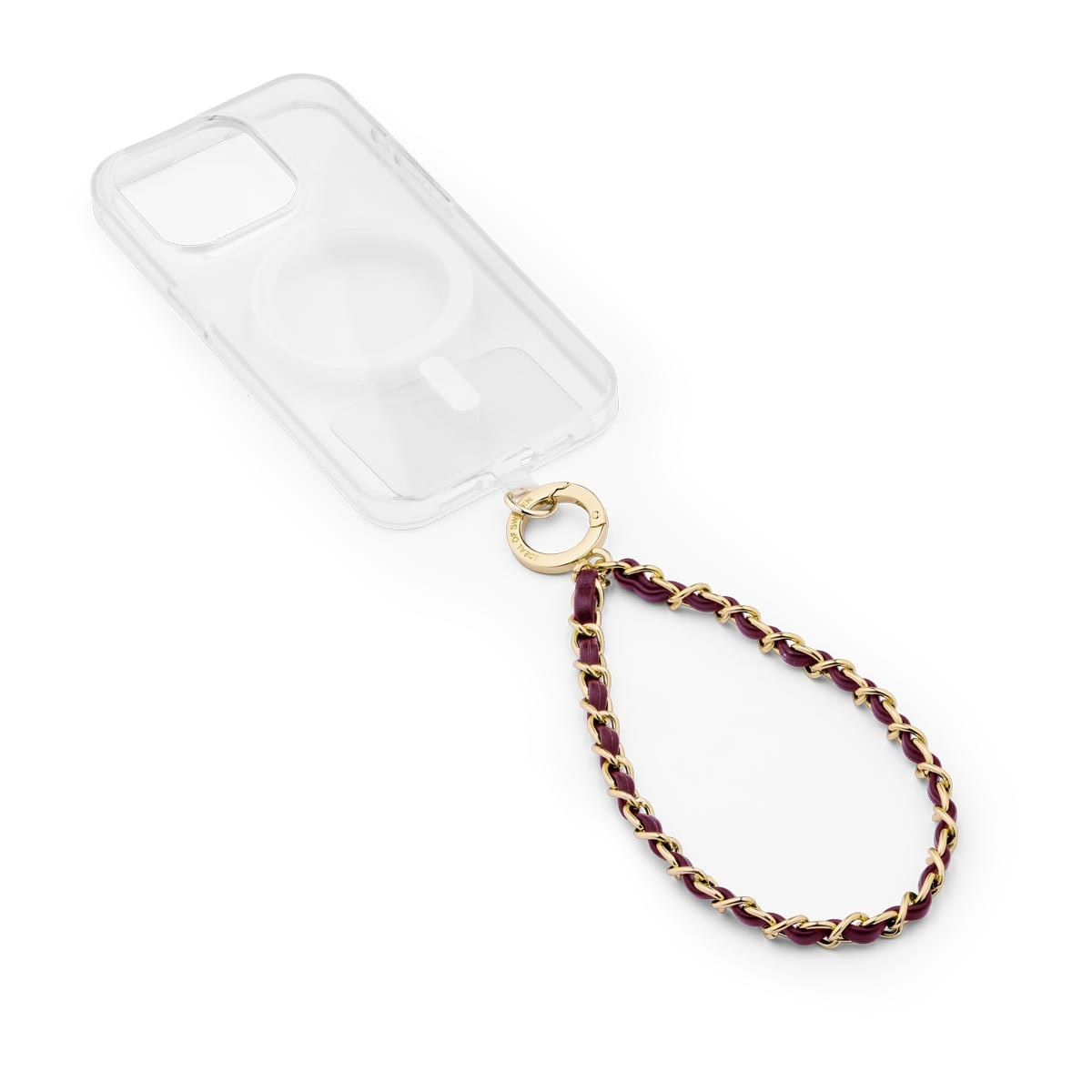 (17.5cm) Universal Handy Kette Phone Charms Schmuck Anhänger Handgelenkschlaufe (IDCW-566) - Wristlet Cherry Gold
