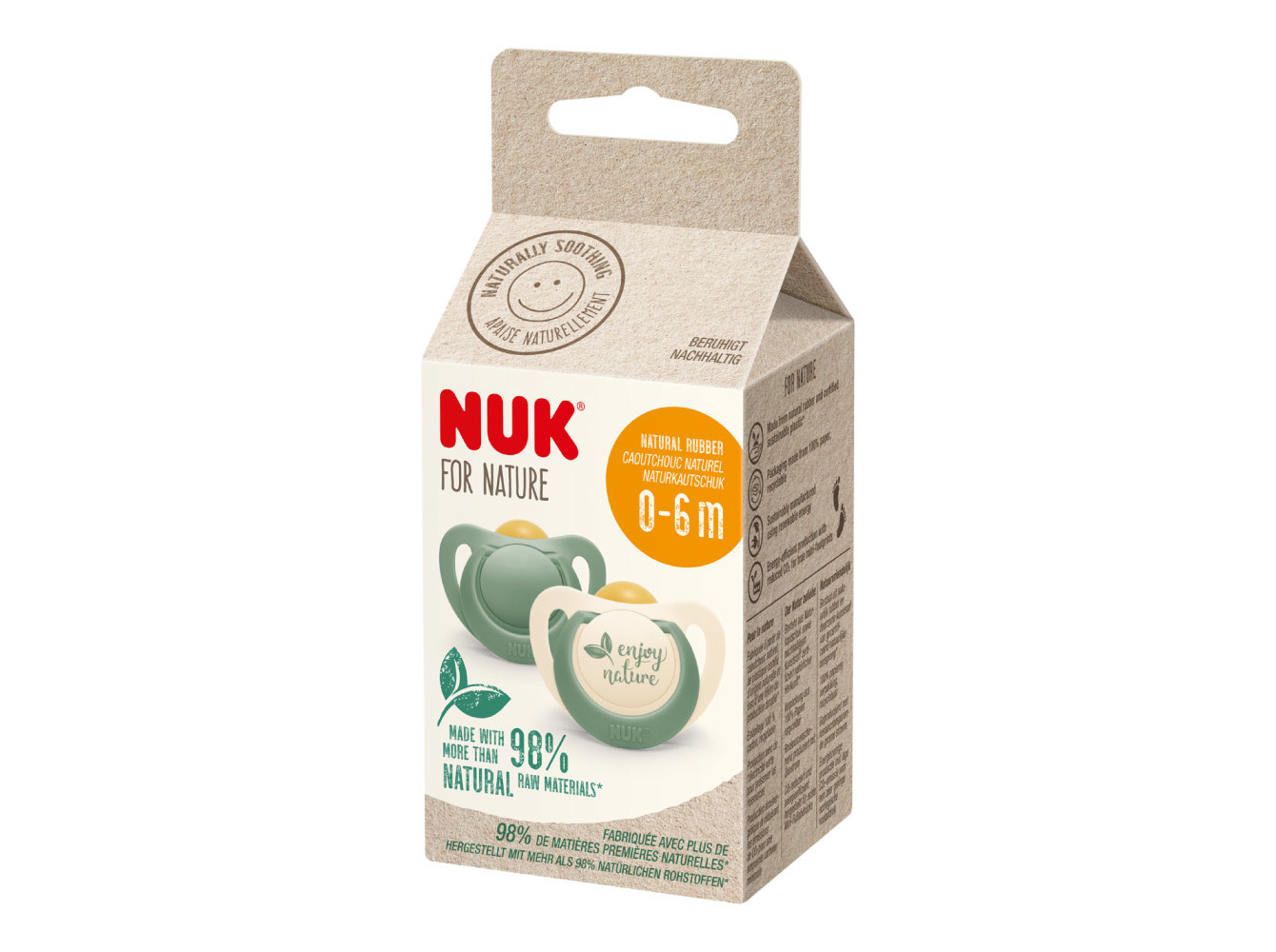 CHUPETA NUK FOR NATURE SIL VERDE 2 UN 0-6M