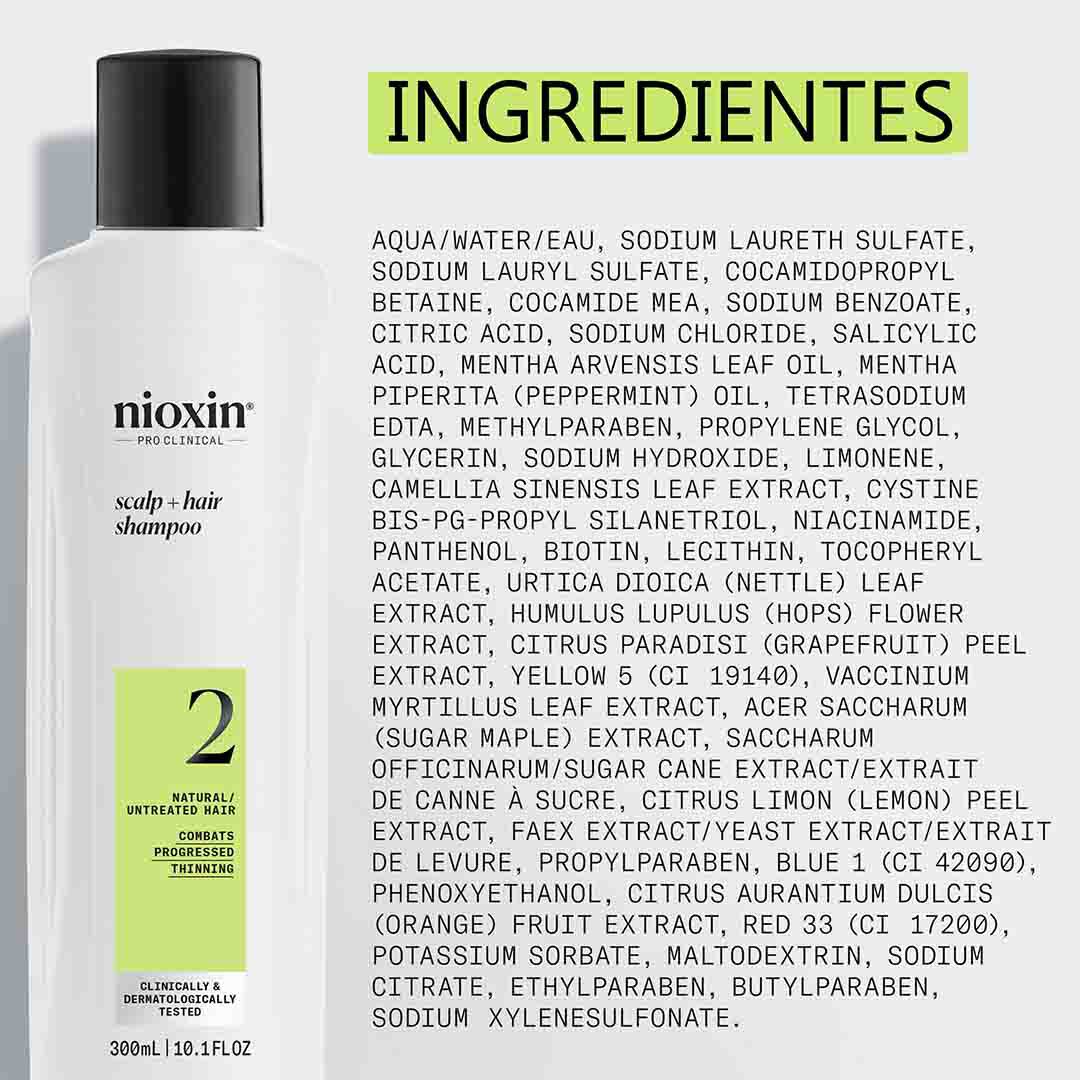 Nioxin Sistema 2 Champô - 300ml