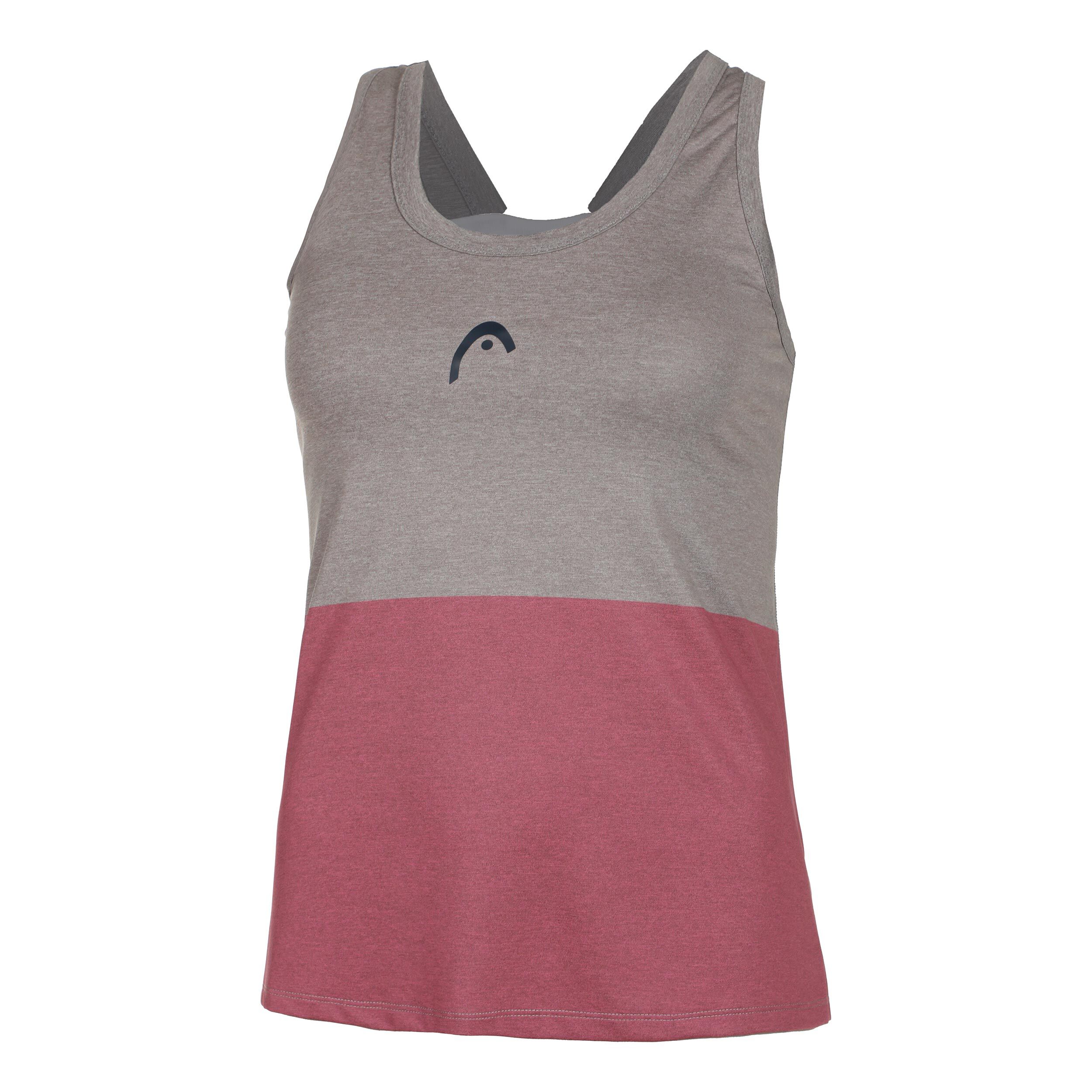HEAD Play Tech Débardeur Tank Top Femmes - Rosé, Blanc