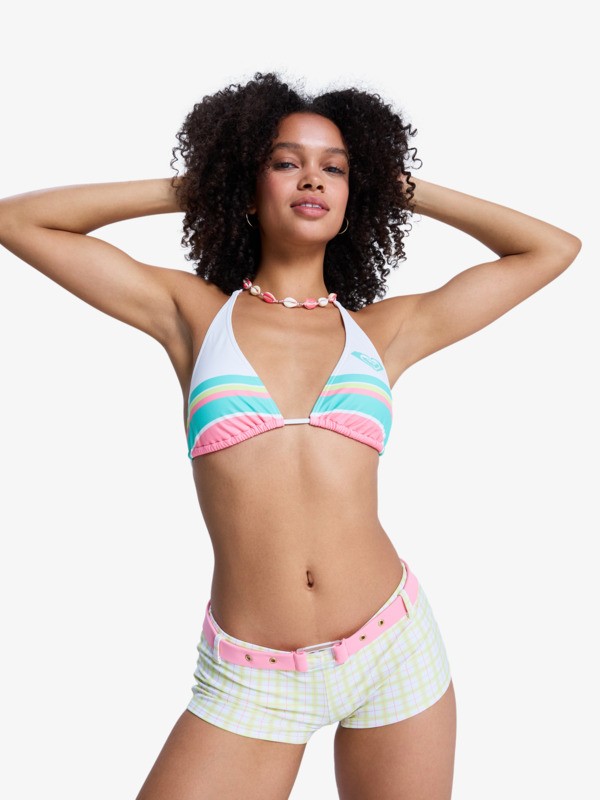 The Swell Elongated Tiki Tri Haut de bikini triangle Blanc Femme