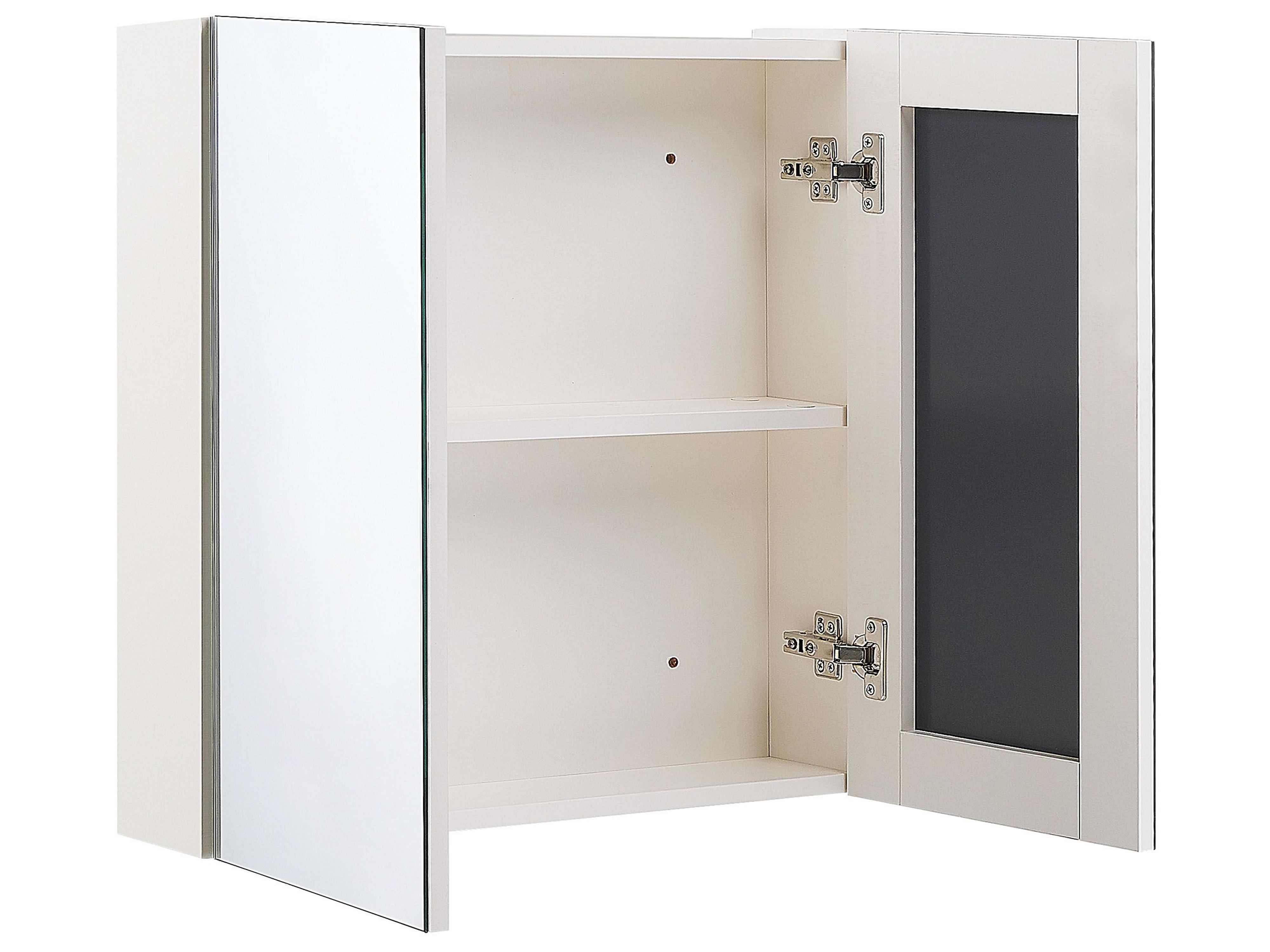 Badkamer wandkast met spiegel NAVARRA 60 cm 60 cm Wit