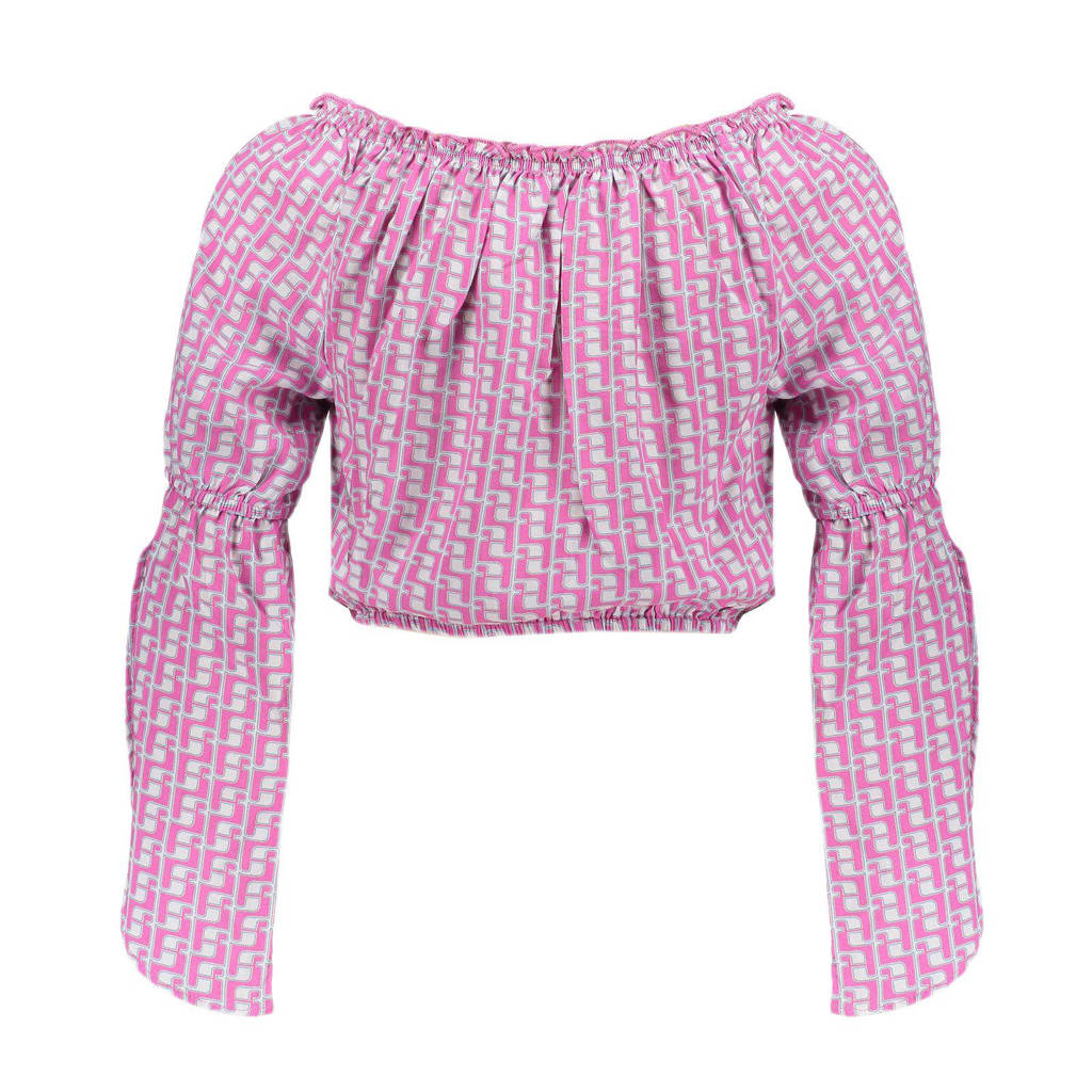Frankie&Liberty crop top Izzy met all over print multi