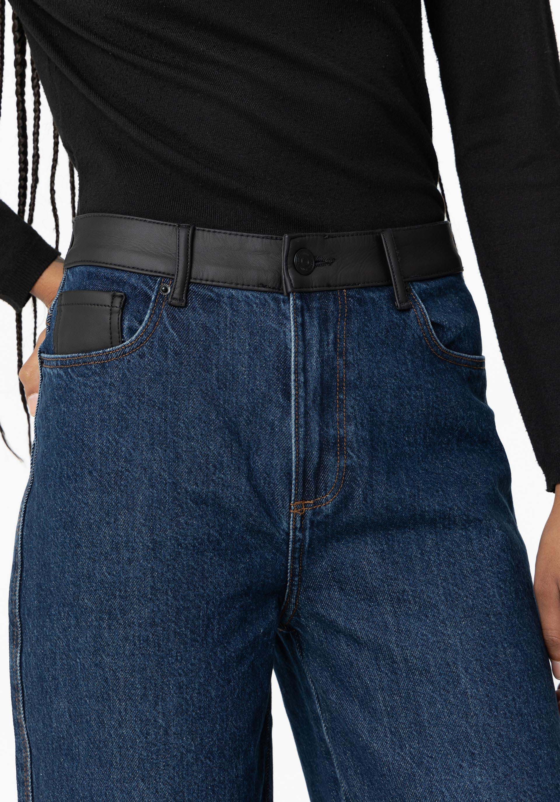 Jeans Balloon Cintura Alta com Polipele
