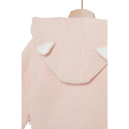 Petit Cocon Mignon Cardigan à capuche   Rose        de               P'tit bisou