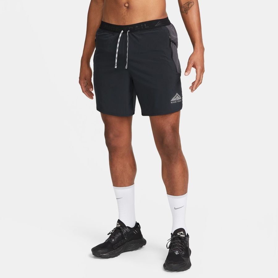 Nike Short Running Dri-FIT Trail Second Sunrise - Noir/Gris/Blanc