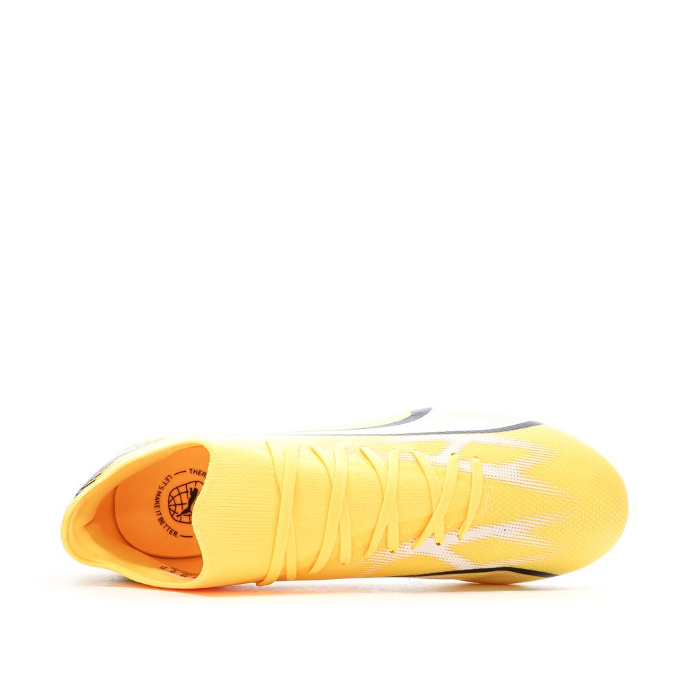 Puma Chaussures de Foot Jaunes Homme Puma Ultra Match FG/AG