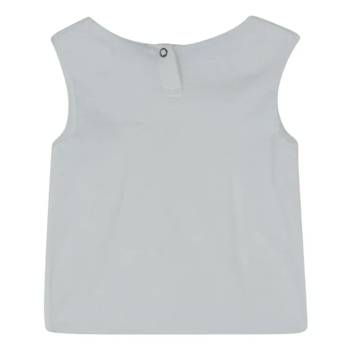 Babe & Tess Top Boutonné | Blanc