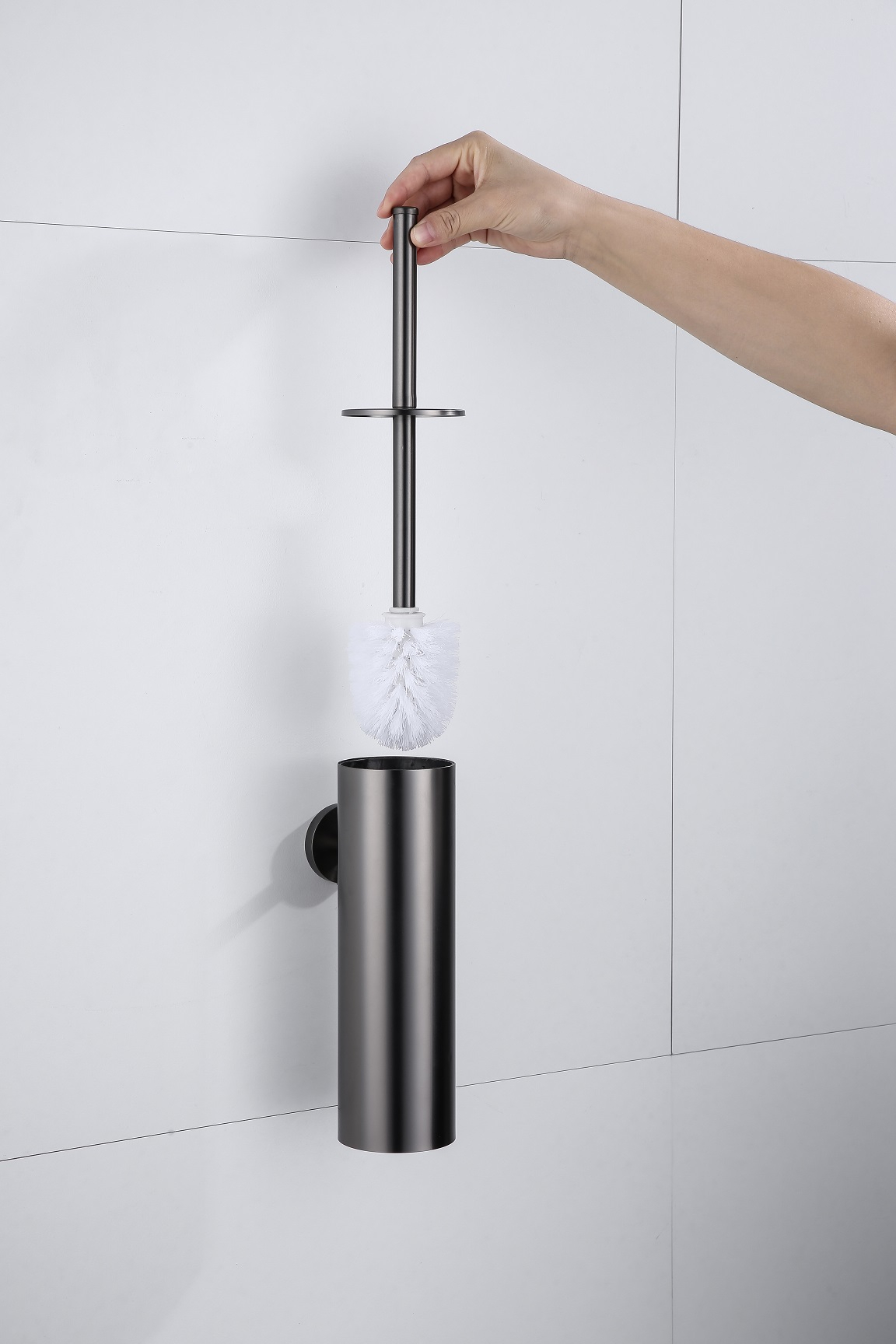 Saniclear Iron toiletborstel verouderd ijzer - gunmetal