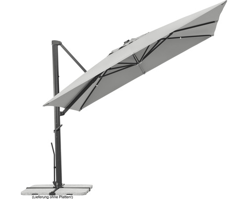 Schneider Rhodos Smart parasol, 300 x 300 cm, zilvergrijs