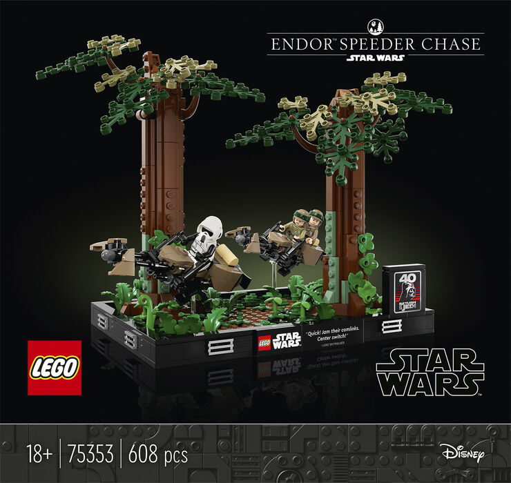 Star Wars Diorama m/ Speederjagt på Endor 75353