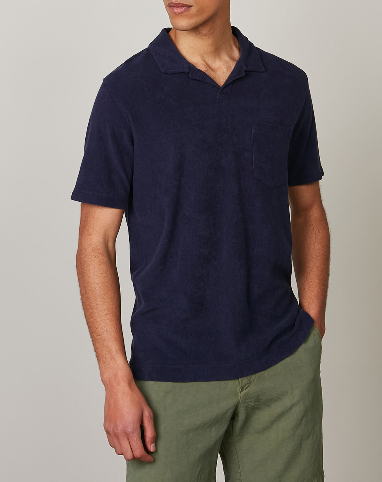 Hartford Polo en éponge bleu