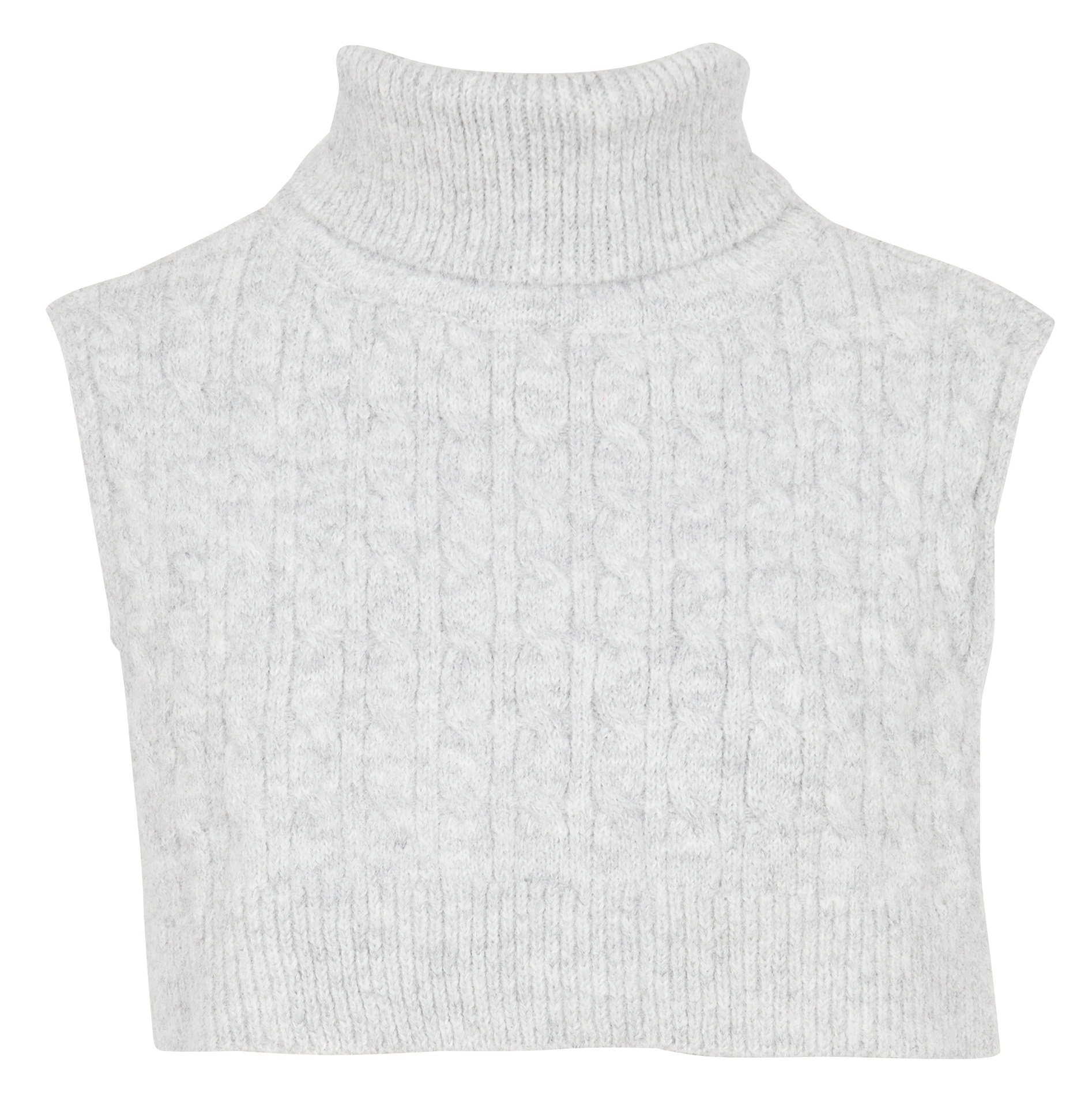 JOSIE - Col amovible en maille | Gris