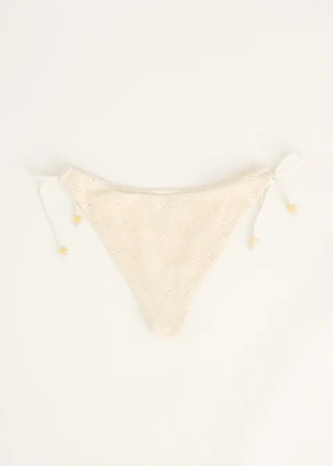 Kanten bikini broekje off-white (ECRU)