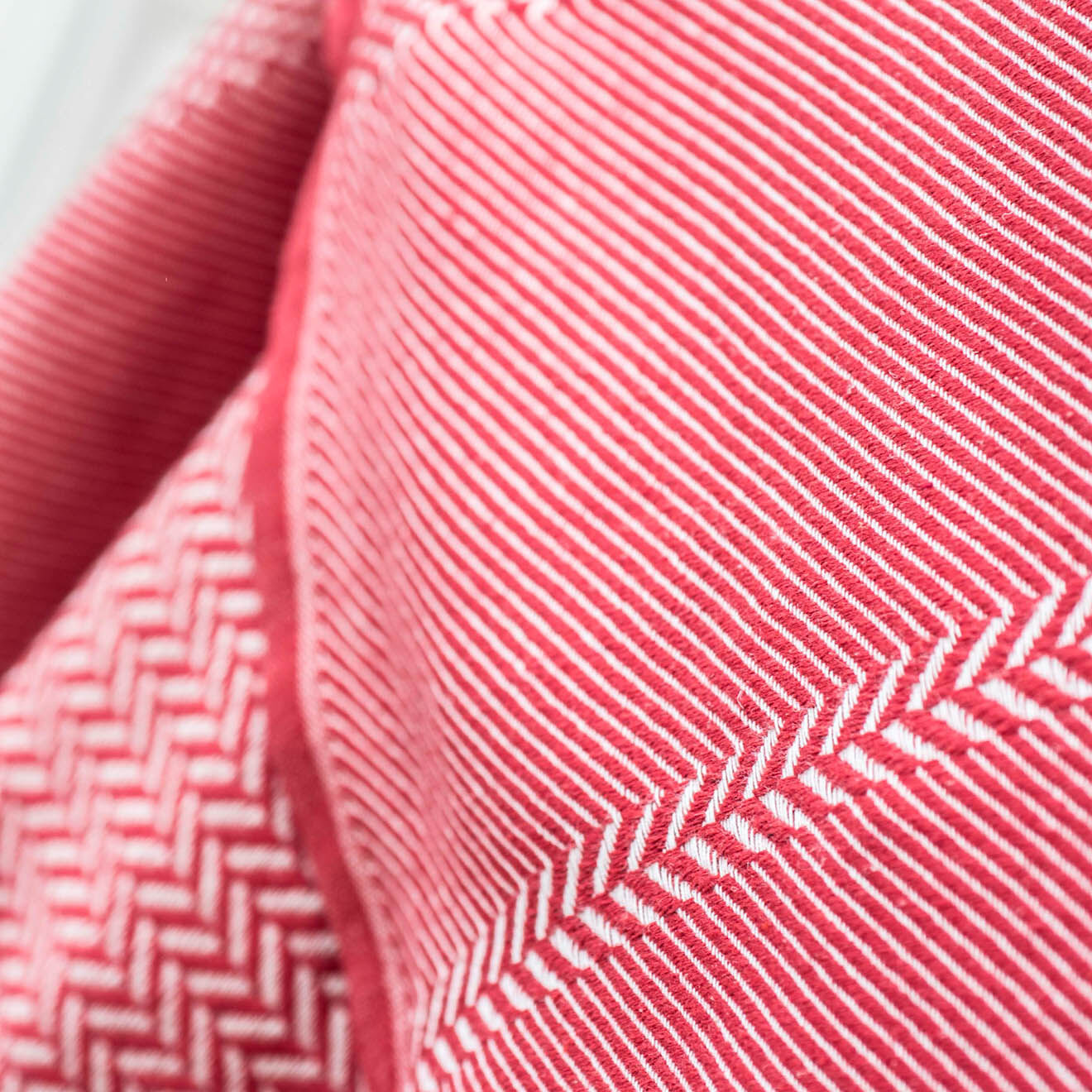 Febronie Plaid Oslo Jacquard rouge