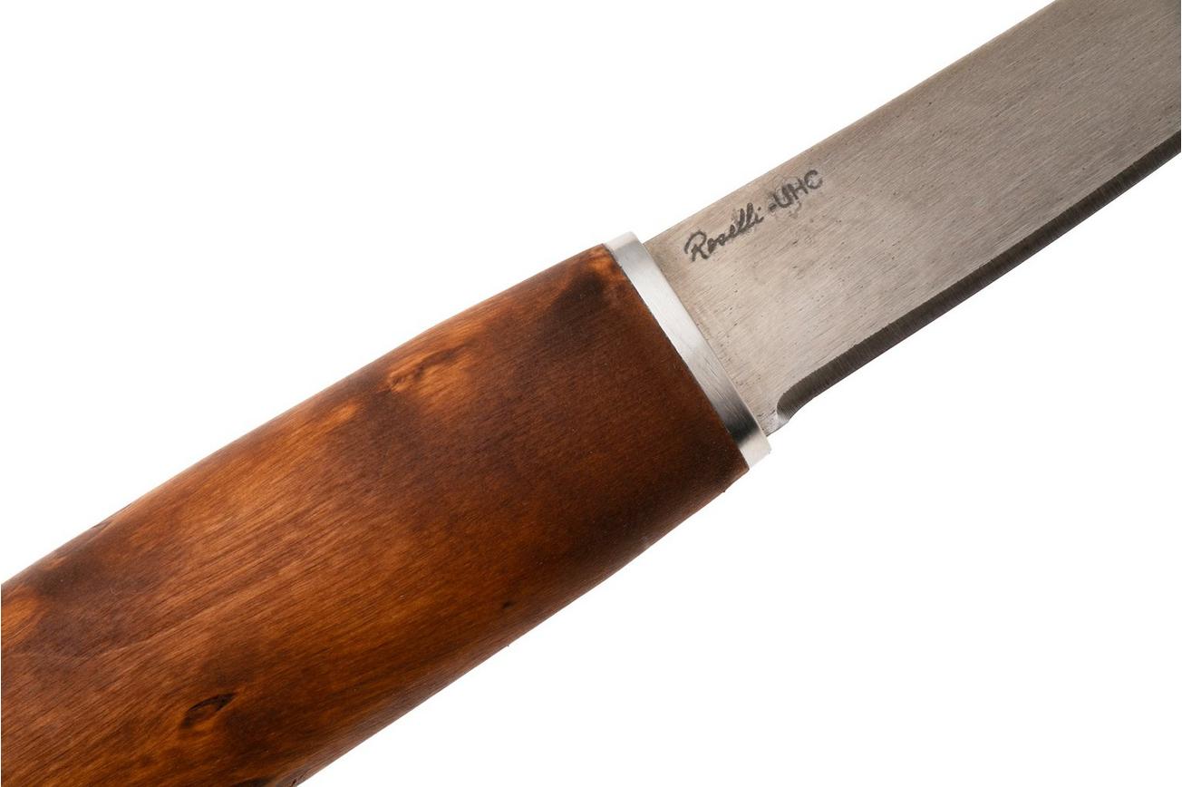 Roselli Small Fish Fillet Knife RW256 UHC, Stained Curly Birch, fileermes, 12 cm