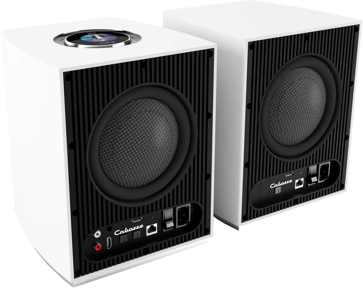 Cabasse Rialto Blanc Satin Enceintes sans fil hi-fi