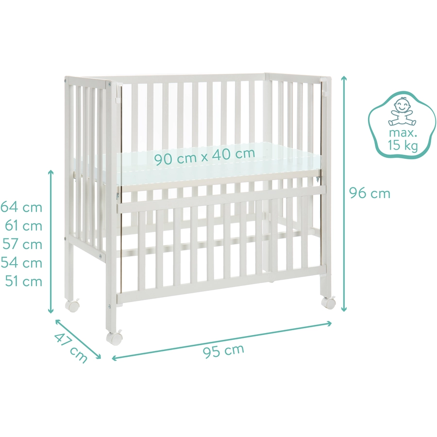fillikid Beistellbett Cocon Plus weiß