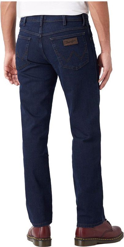 Wrangler - Regular-Straight Fit - Jeans - Blue Denim - Katoenmix