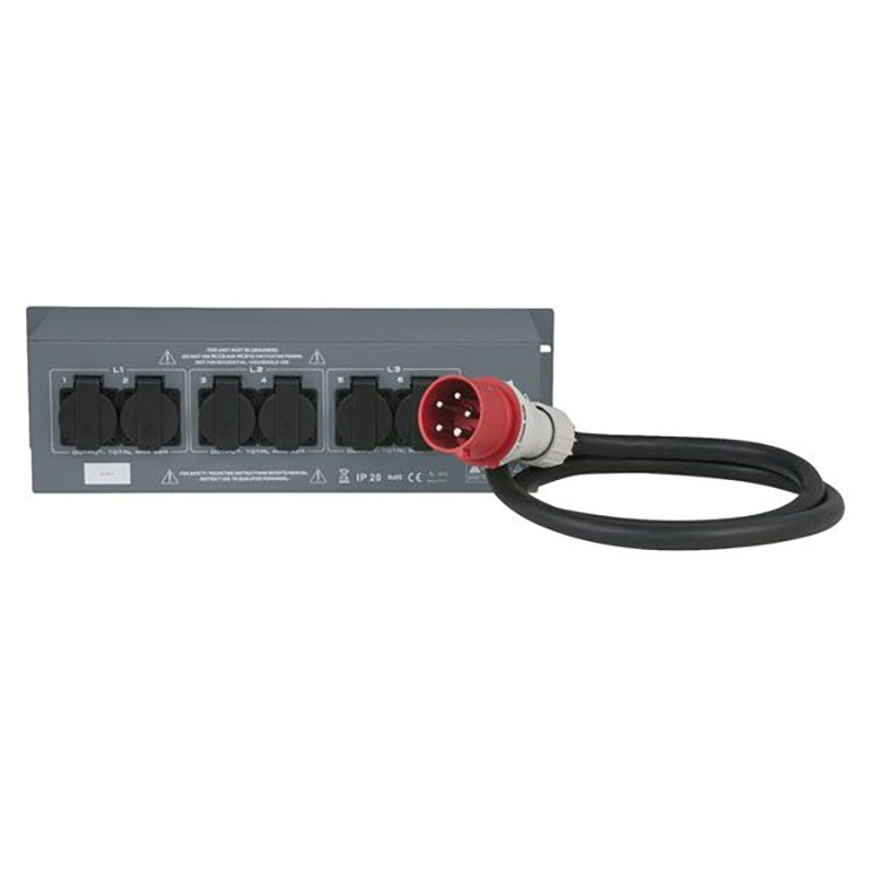 Showtec PSA-32A6S stroomverdeler 32A