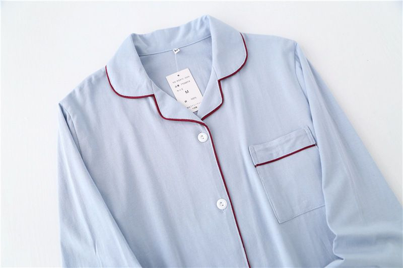 Somnus - Koppel bijpassende pyjamaset met contrasterende rand