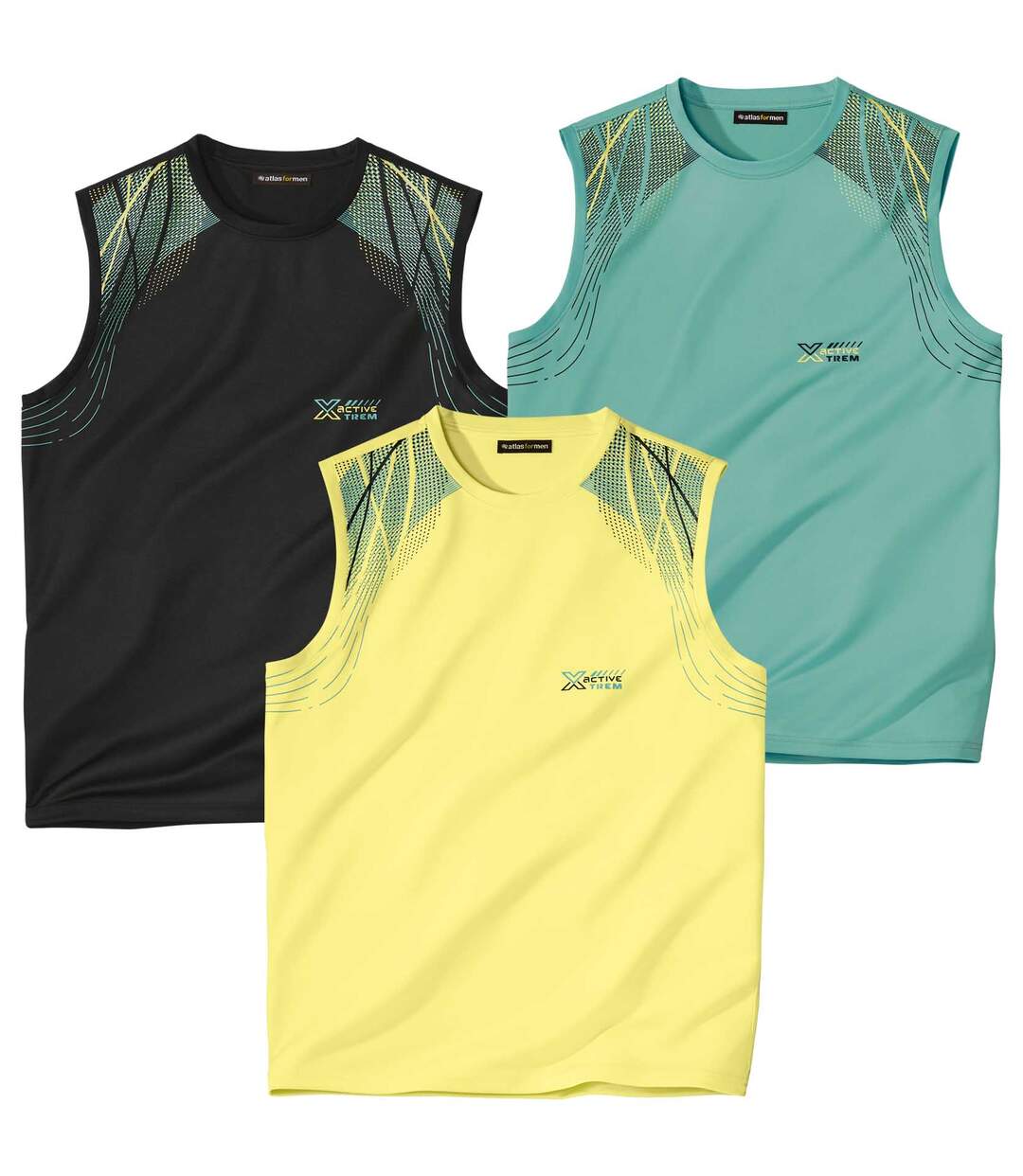 Lot de 3 Tee-Shirts Sans Manches Sport Xtrem