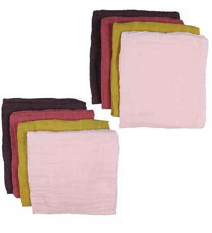 Pippi Baby Spucktücher - Organic - 8er-Pack - 65x65 - Chalk Pink