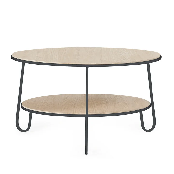 Hartô - Eugénie Couchtisch ∅ 70 cm, anthrazitgrau (RAL 7016)