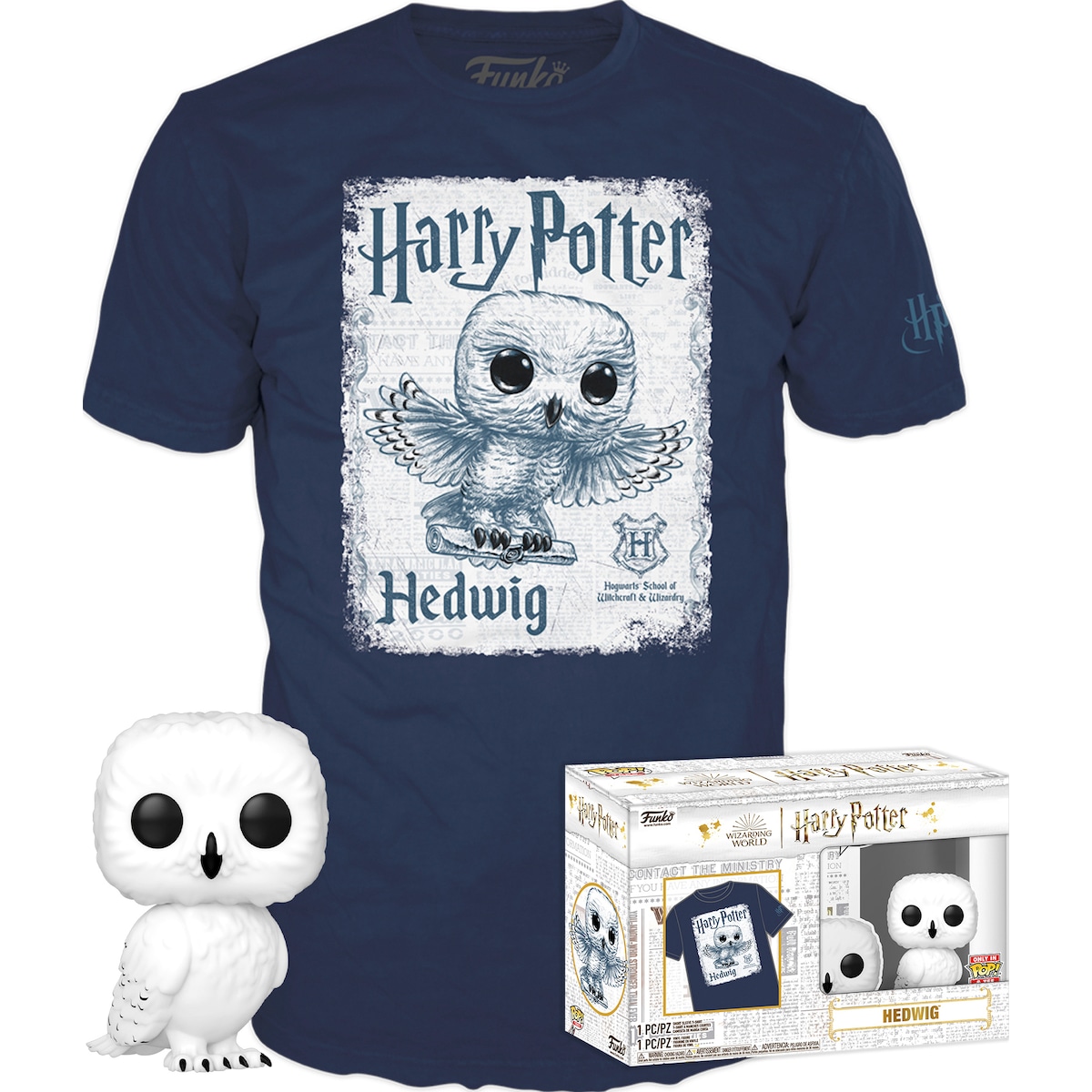 Funko Pop! and Tee Hedwig (L)