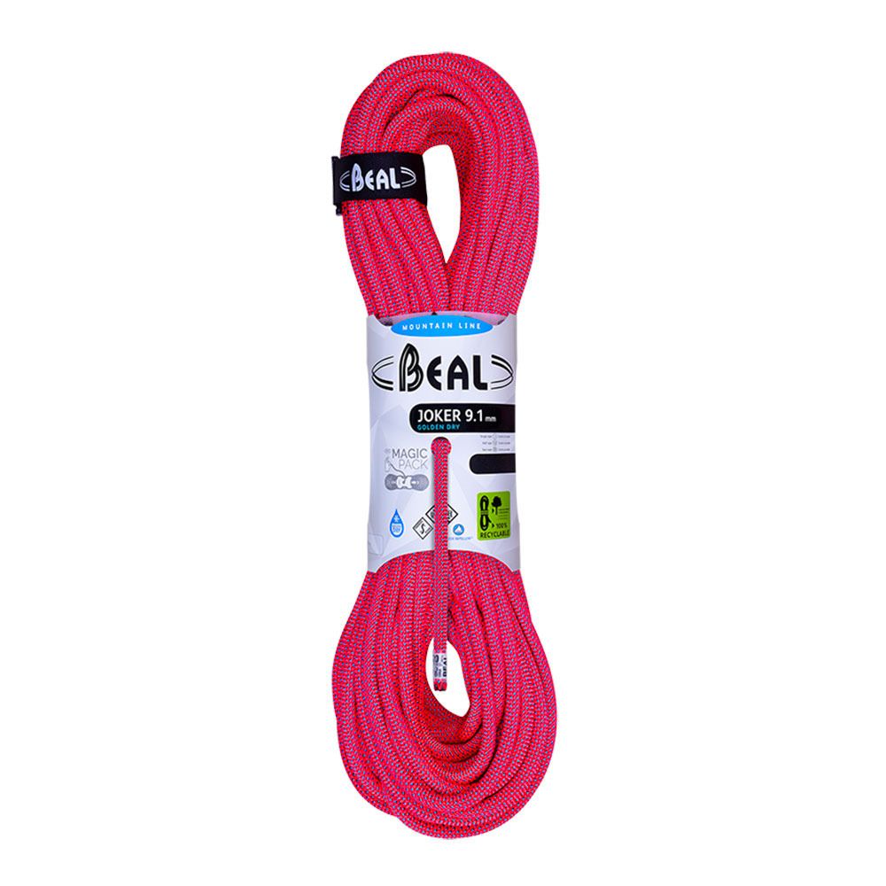 Beal JOKER 9.1MMX50M GD DC - Corde polyvalente orange