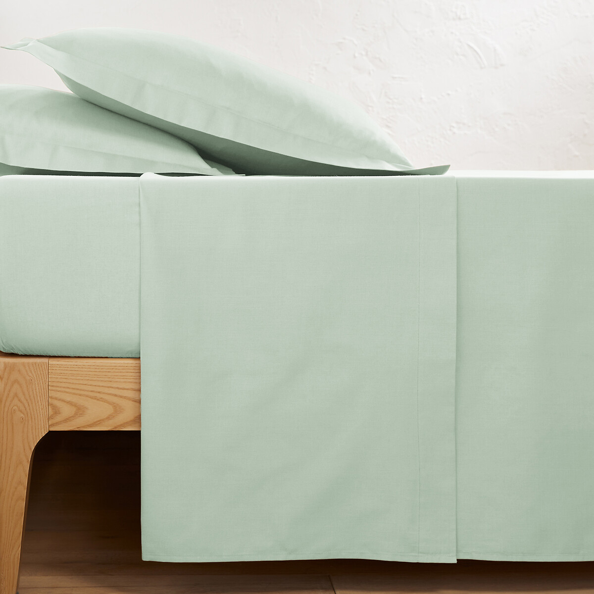 LA REDOUTE INTERIEURS<br>Effen plat laken em tergal, Cenário