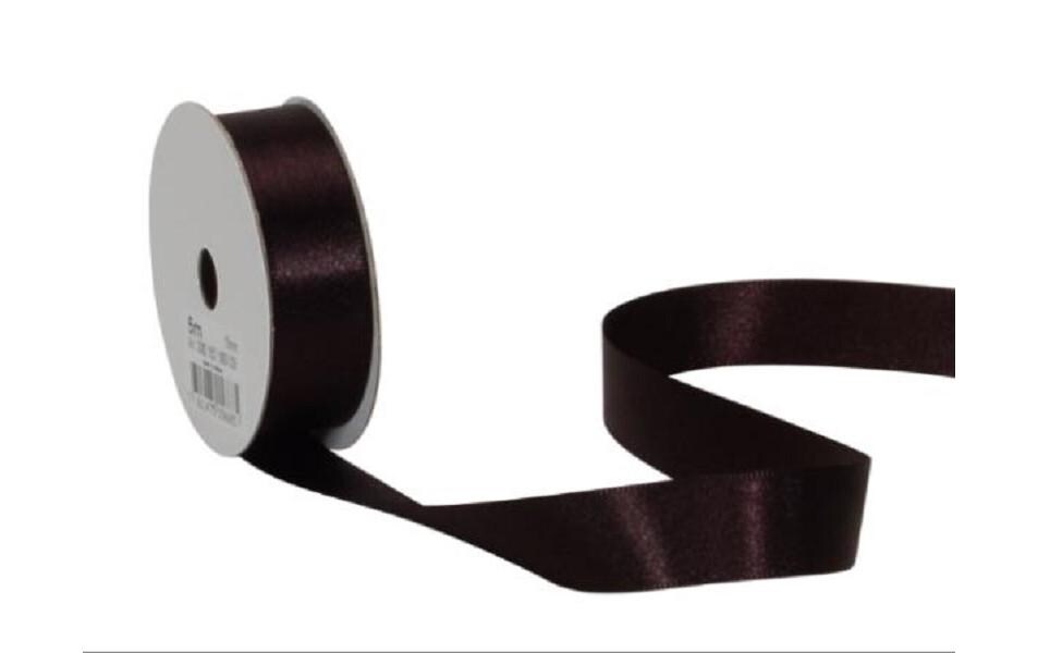 Satinband 16 mm x 5 m, SchwarzGeschenkband aus Textil