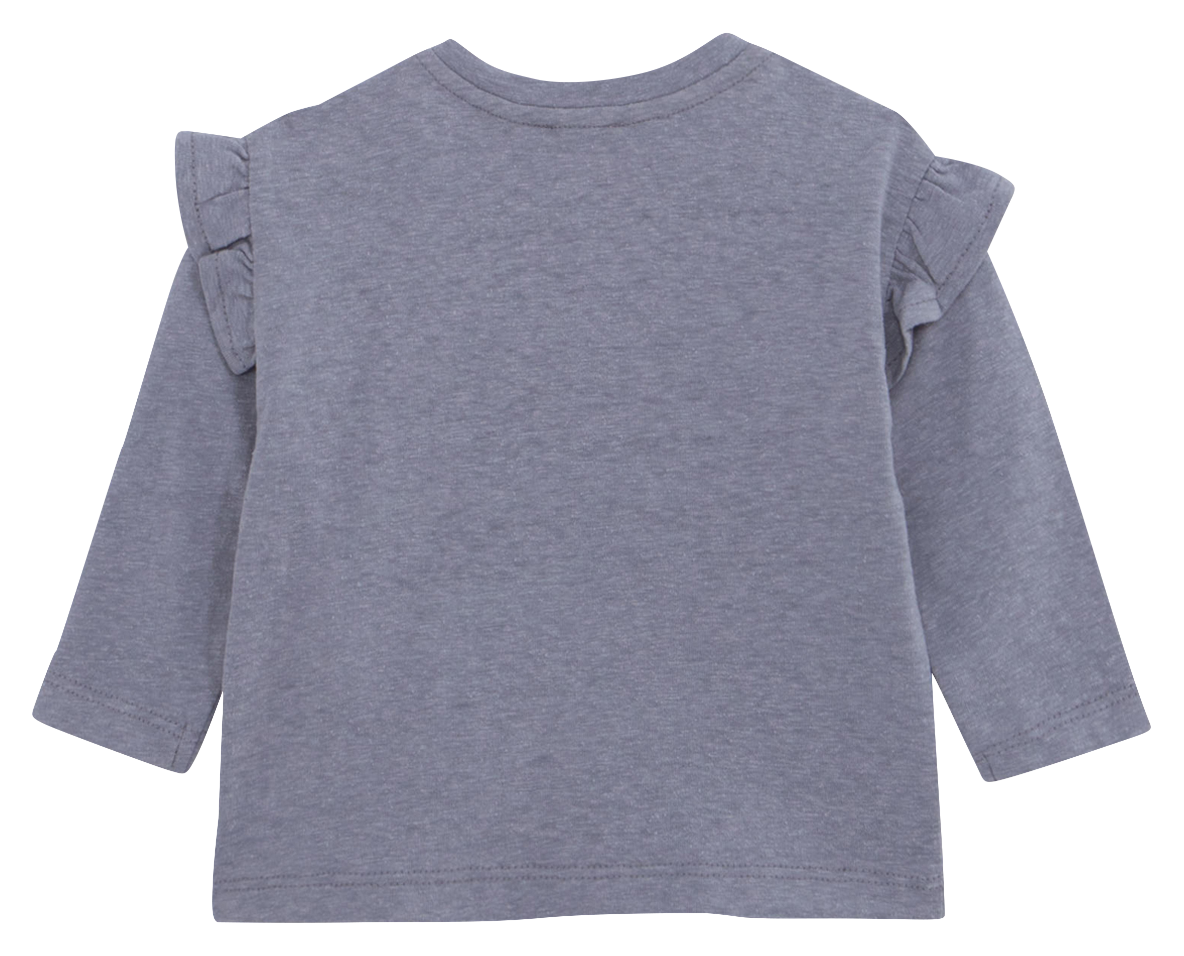Tee-shirt manches longues en coton mélangé | Bleu
