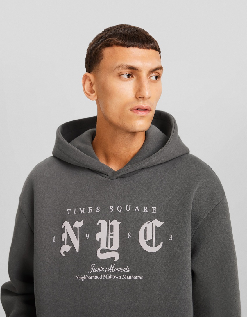Moletom oversized com estampa da cidade de Nova York