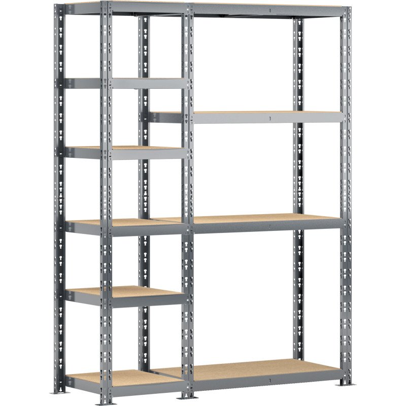 Rayonnage MODULO - Module 2 étagères - 10 plateaux