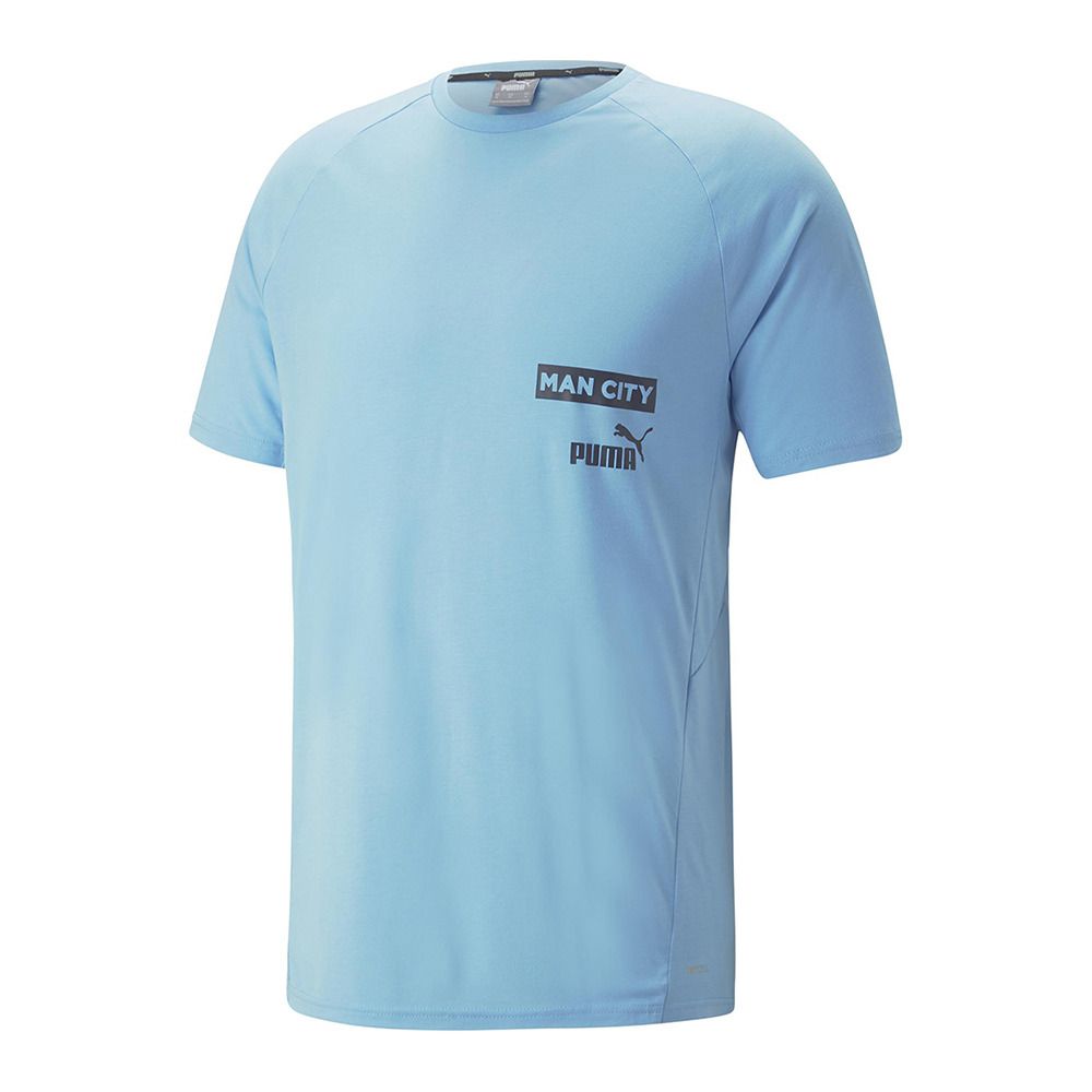 Puma MCFC CAS - Maillot Homme team light blue/parisian night