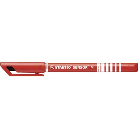 Fineliner mit gefederter Spitze - STABILO SENSOR M - medium - Einzelstift - rot