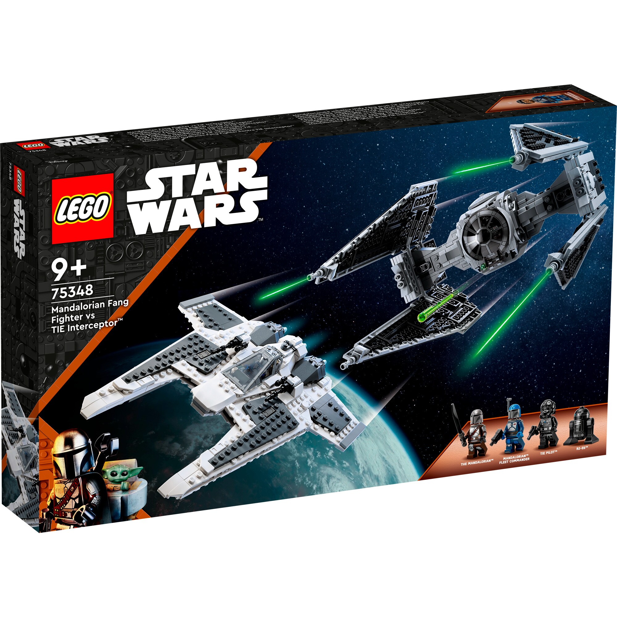 LEGO Konstruktionsspielzeug Star Wars Mandalorianischer Fang Fighter vs. TIE Interceptor