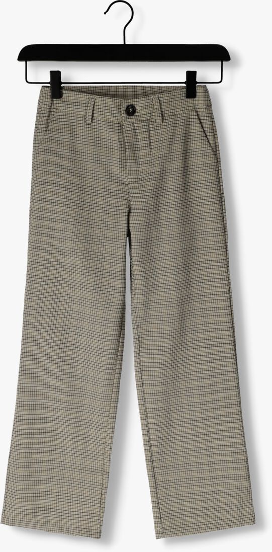 INDIAN BLUE JEANS beige indian blue jeans flared broek wide pants small check