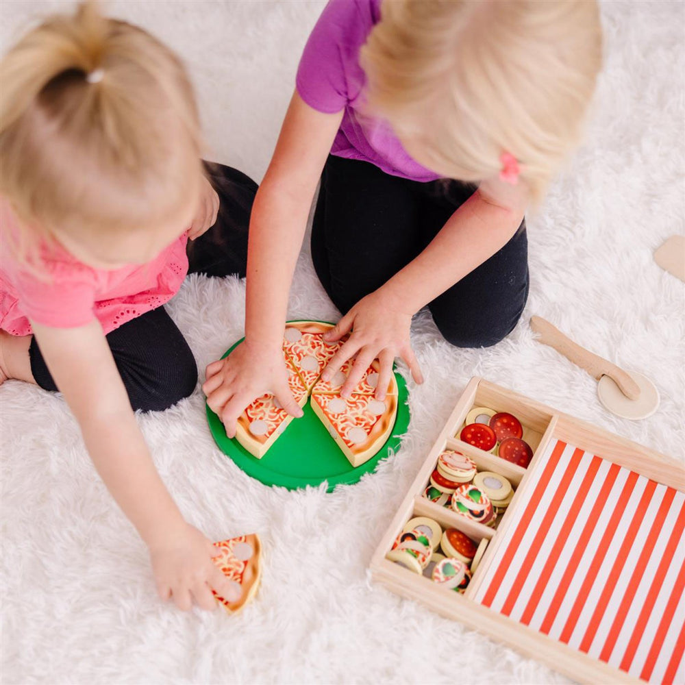 Køb Melissa & Doug Multifarvet Wooden Food Playset Pizza