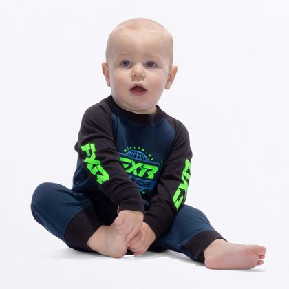 Body FXR ENFANT RACE DIVISION ONESIE 25 2025 - Bleu / Vert