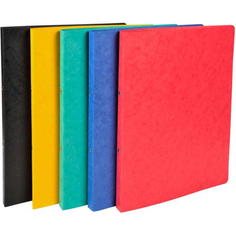 Classeur 2 anneaux cartonné  Exacompta A4 - Dos 2 cm couleurs assorties