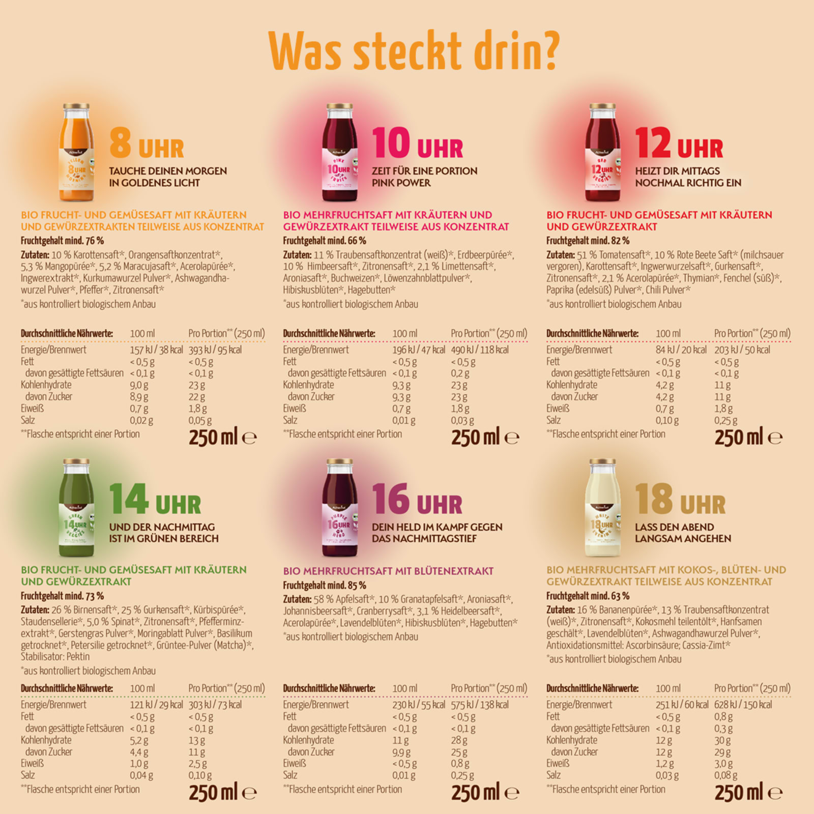 Saftzeit Bio Fastenkur 5 Tage (30 Flaschen)