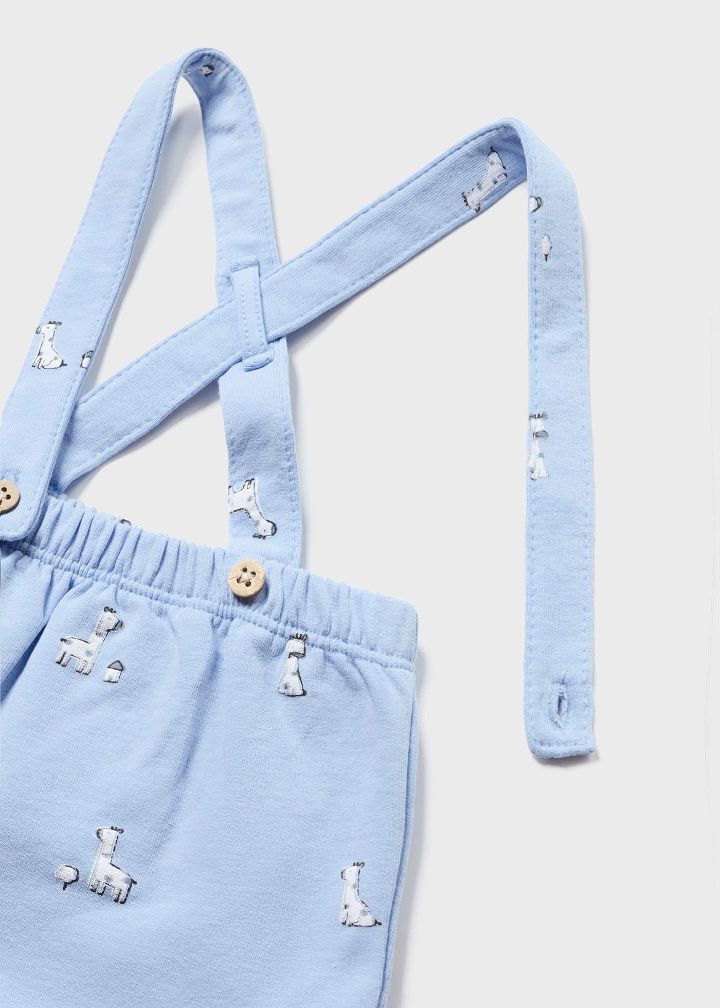 Conjunto de 2 peças em algodão sustentável para recém-nascidos.