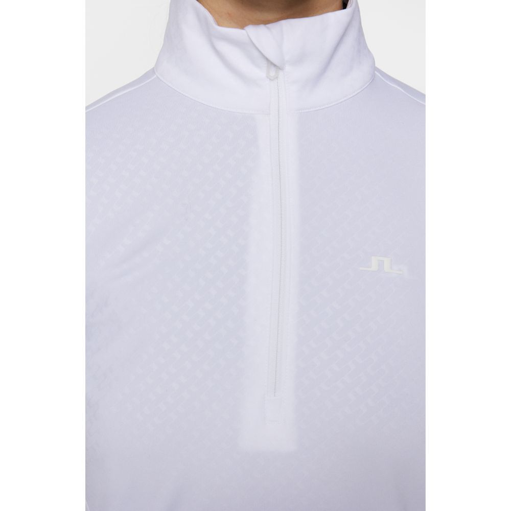 Lauryn Quarter Zip Midlayer Dame Hvit