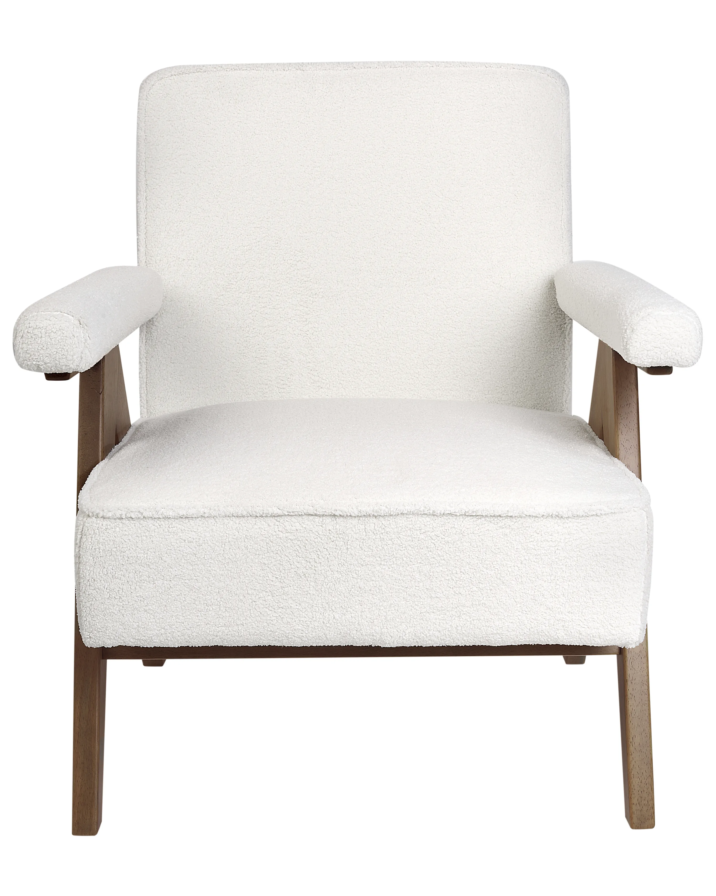 Fauteuil EVJE Bouclé Gebroken wit