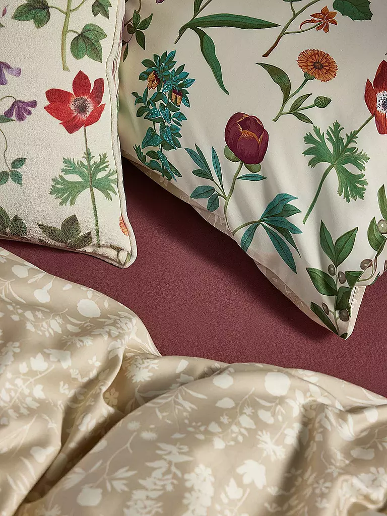 ESSENZA Satin-Bettwäsche MARIGOLD 70x90cm/140x200cm Vanilla beige
